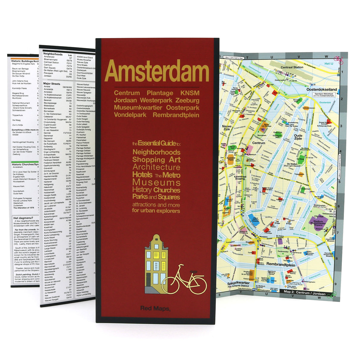Amsterdam Foldout Travel Map Red Maps amsterdam-foldout-travel-map-red-maps