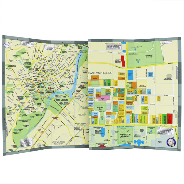 Map of Princeton New Jersey town and surrounding area.