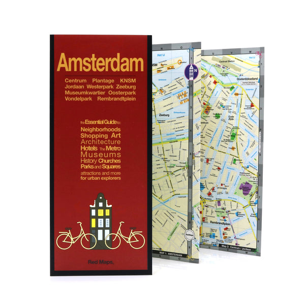 Map to central Amsterdam's tourist attractions.