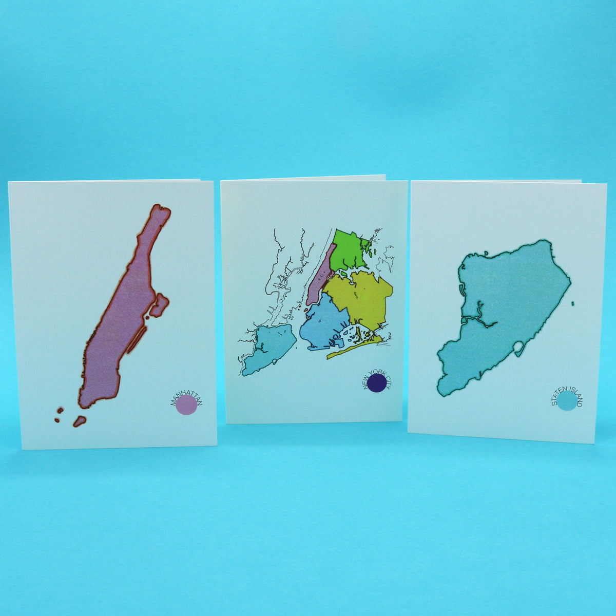 New York City Boroughs Notecards 