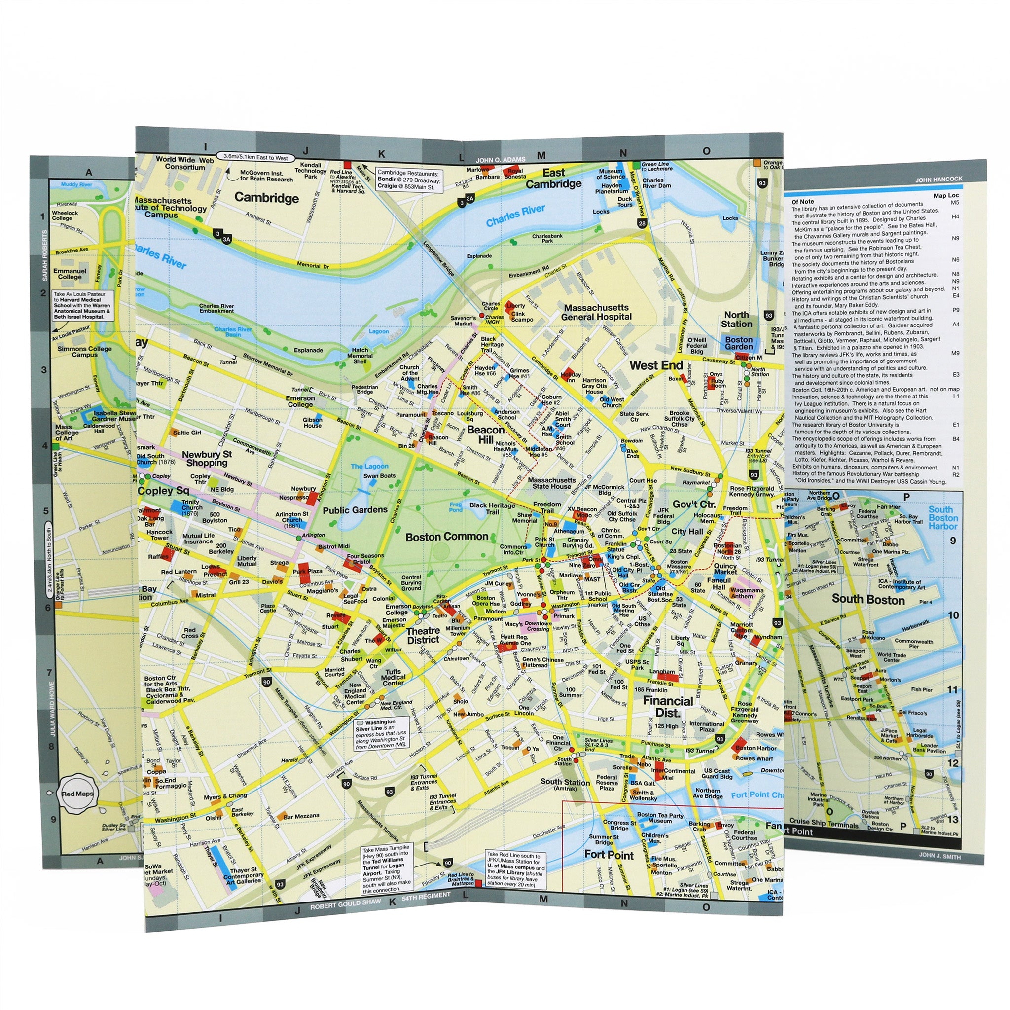 Boston T Map With Streets
