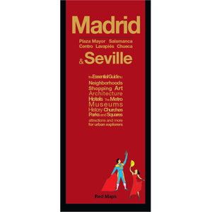 Madrid foldout map with a red colored cover.