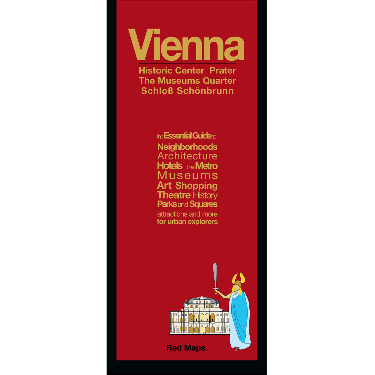 Vienna foldout map with a red colored cover.
