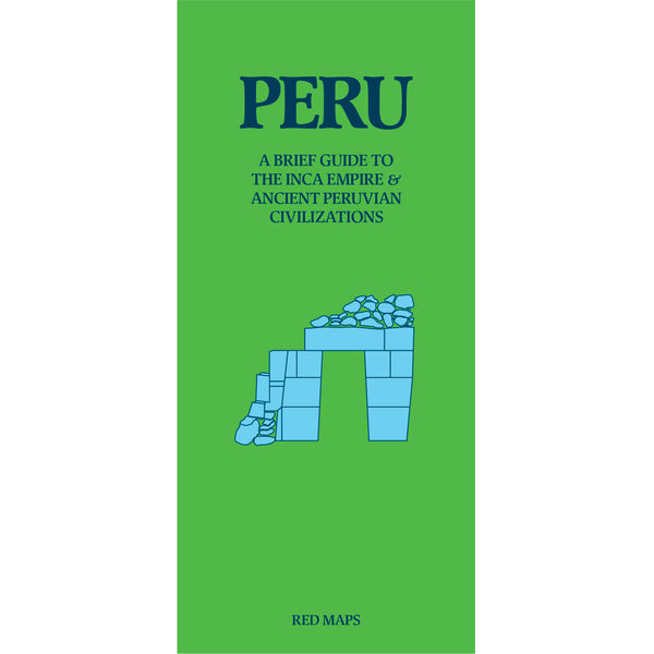 Map of Peru's early societies with green cover..