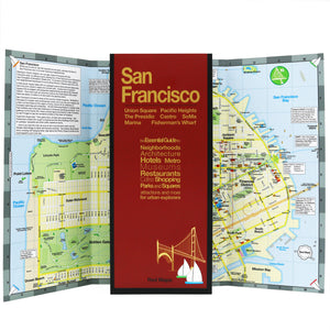 Foldout San Francisco map with popular attractions.