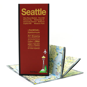 Seattle map showing popular attractions in the city center.
