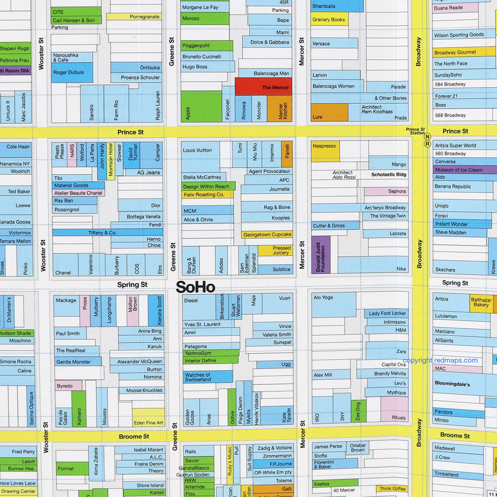 Soho Shopping Map 2025
